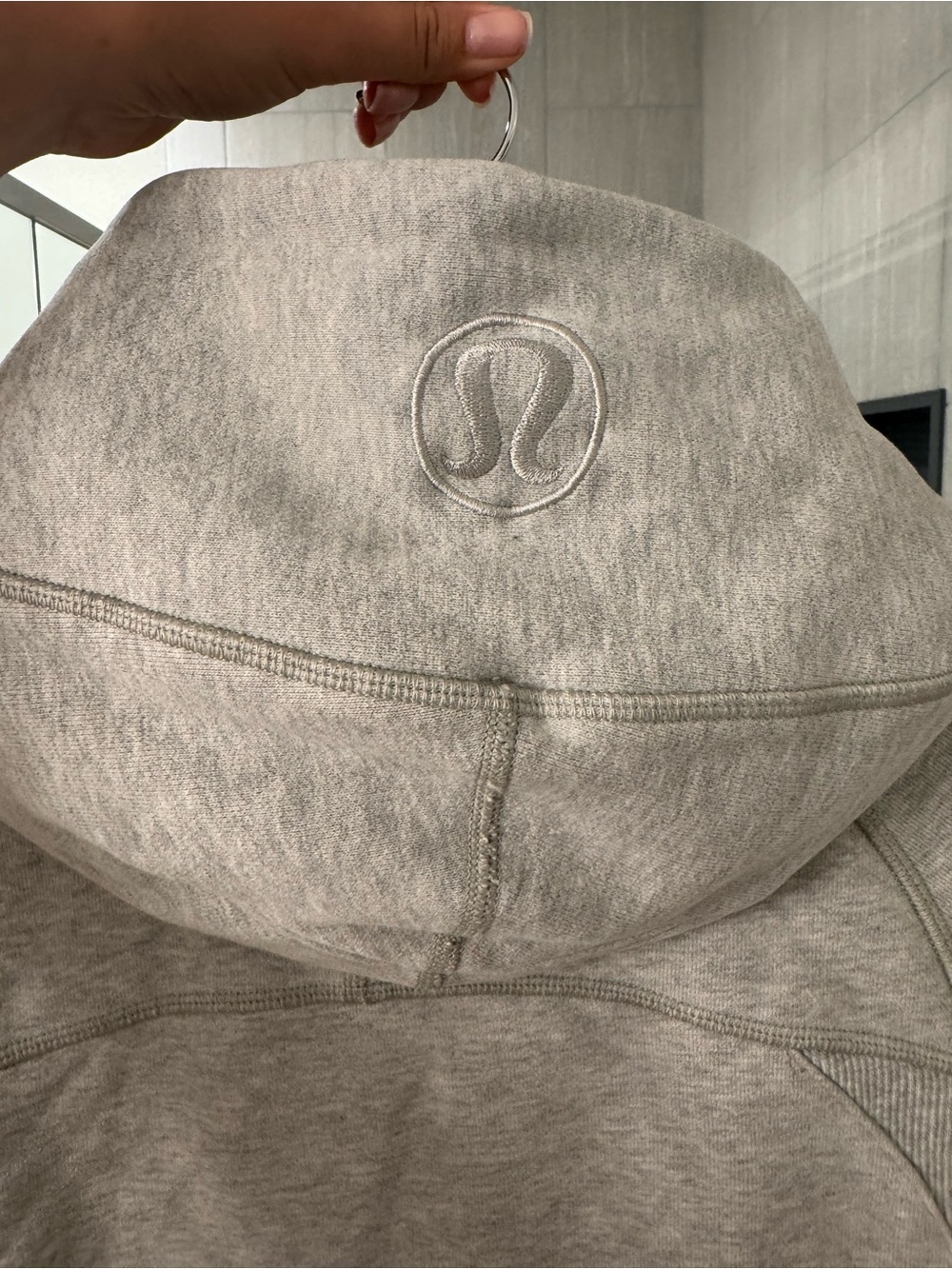 lululemon athletica Heather Gray Hooded Full-Zip Jacket - Picture 2 of 4